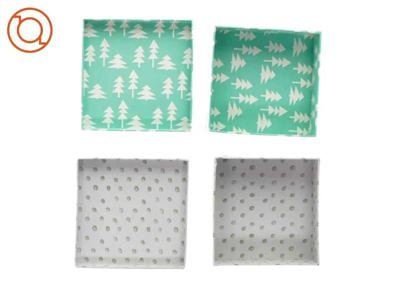 Billede 2 - Papæsker med låg 2 styks (str. LB: 13 x 13)