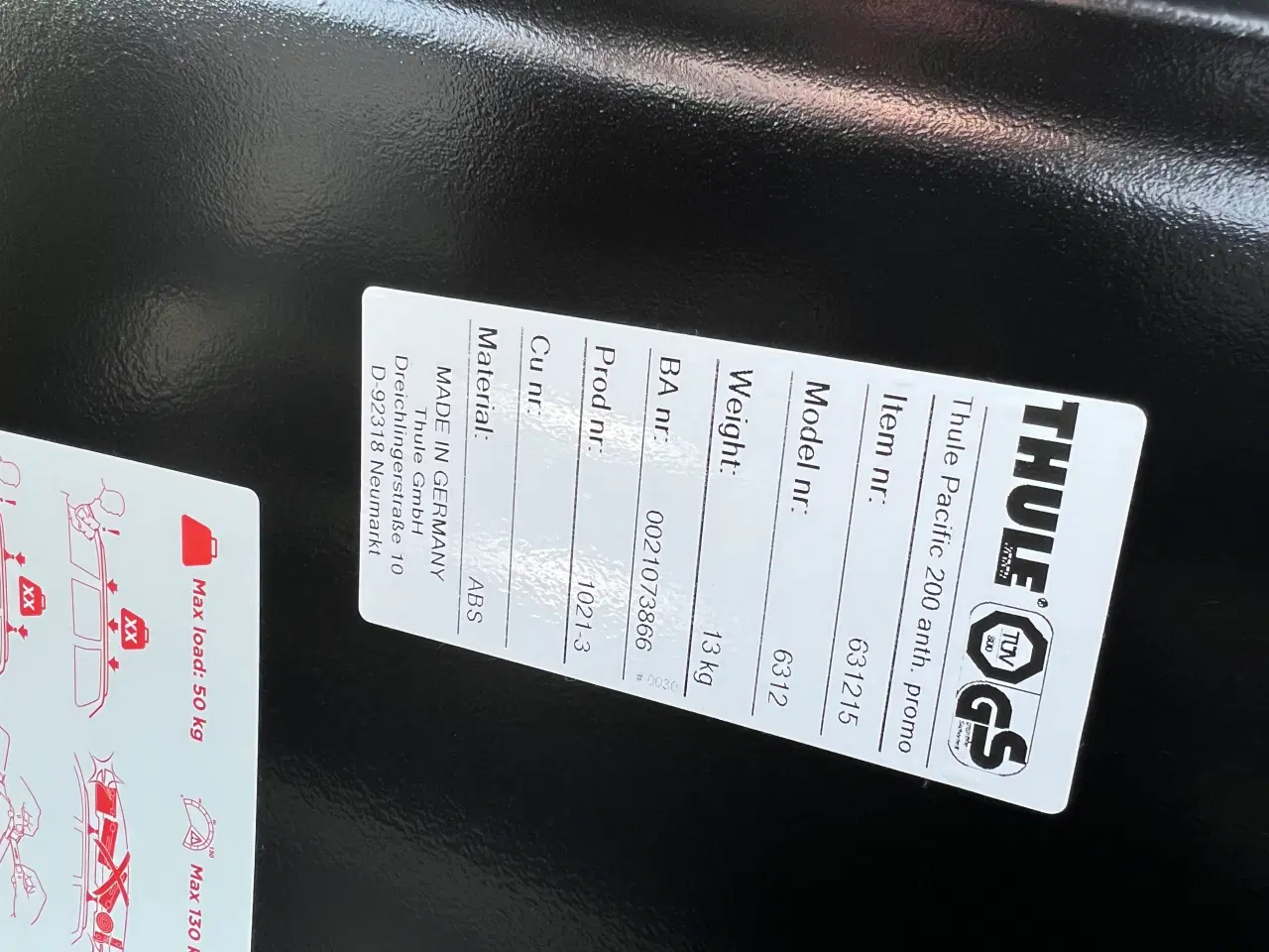 Billede 7 - Thule Pacific 200 tagboks