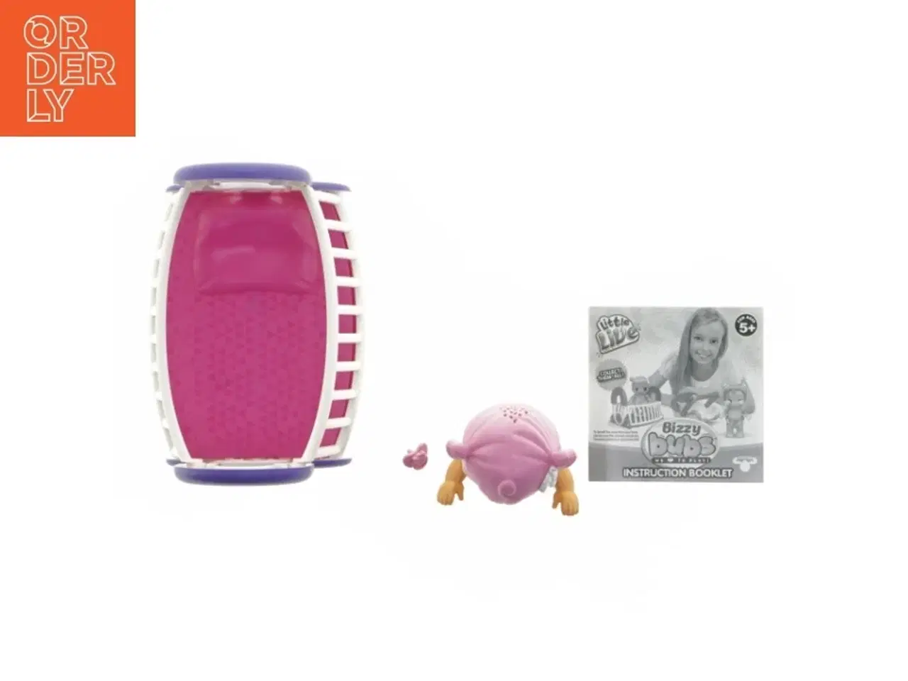 Billede 2 - Little Live Bizzy Bubs Legetøjsbaby med vugge og tilbehør