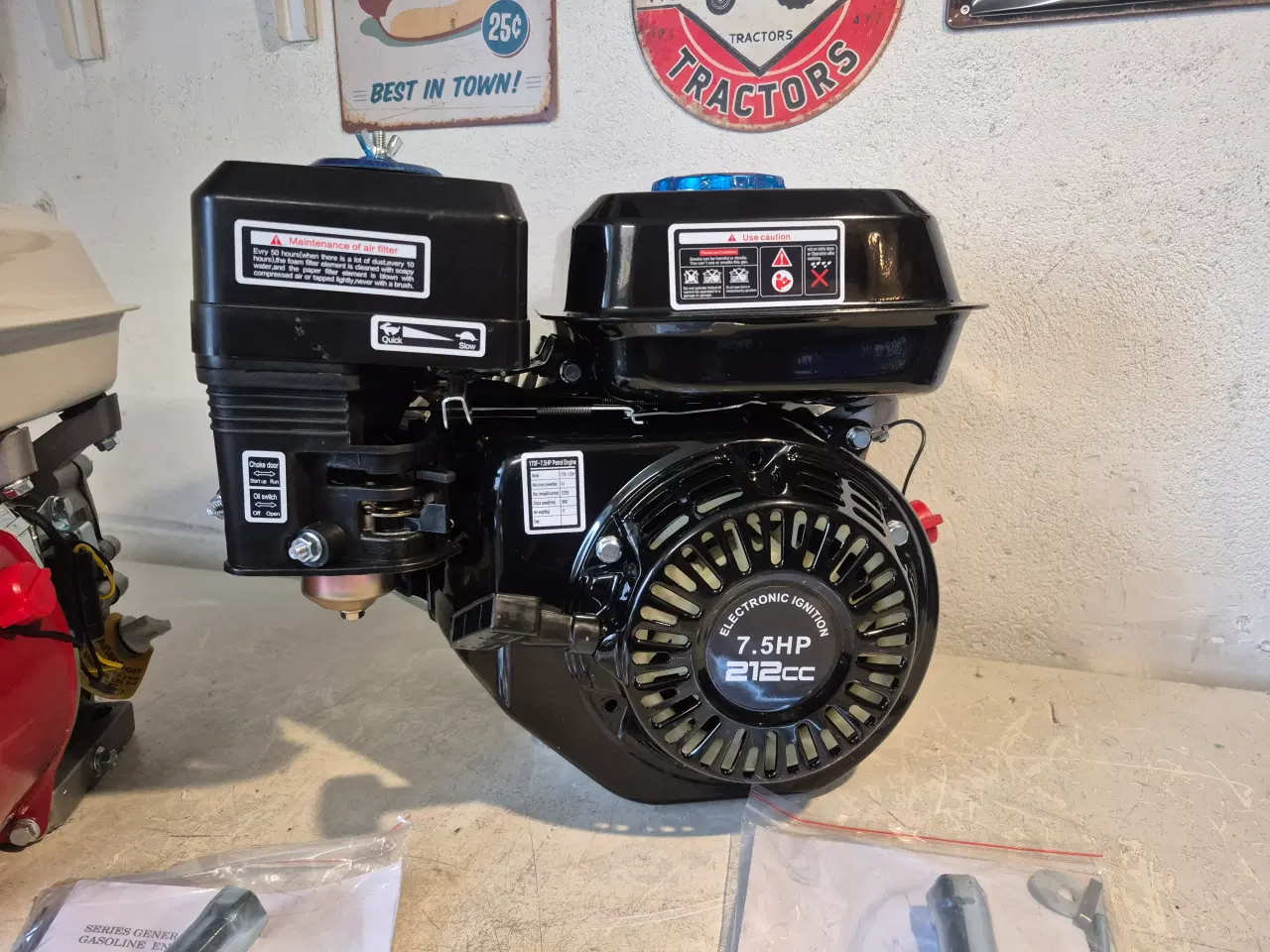 Billede 2 - HELT NYE "Honda motor" Loncin 212 cm 7.5 Hk. 20 mm