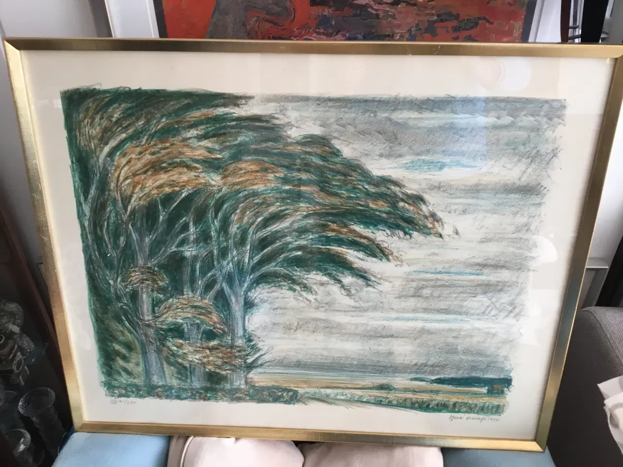 Billede 2 - Litografi af kendt kunstner