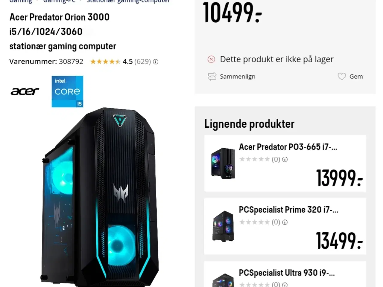 Billede 2 - RTX 3060 Gamer Pc +24" Gamer Skærm