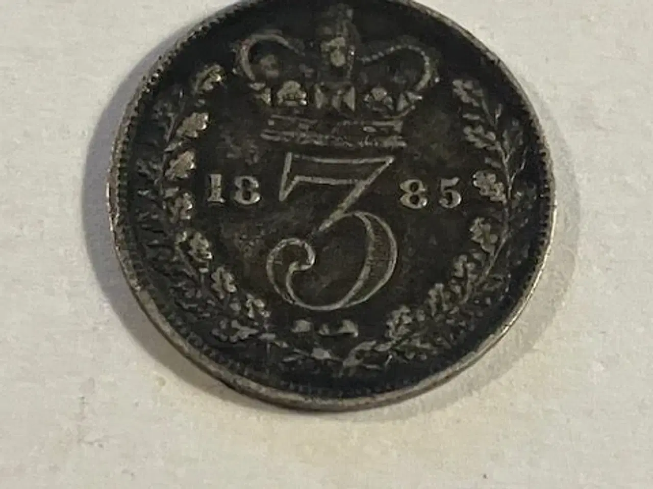 Billede 1 - 3 Pence 1885 England