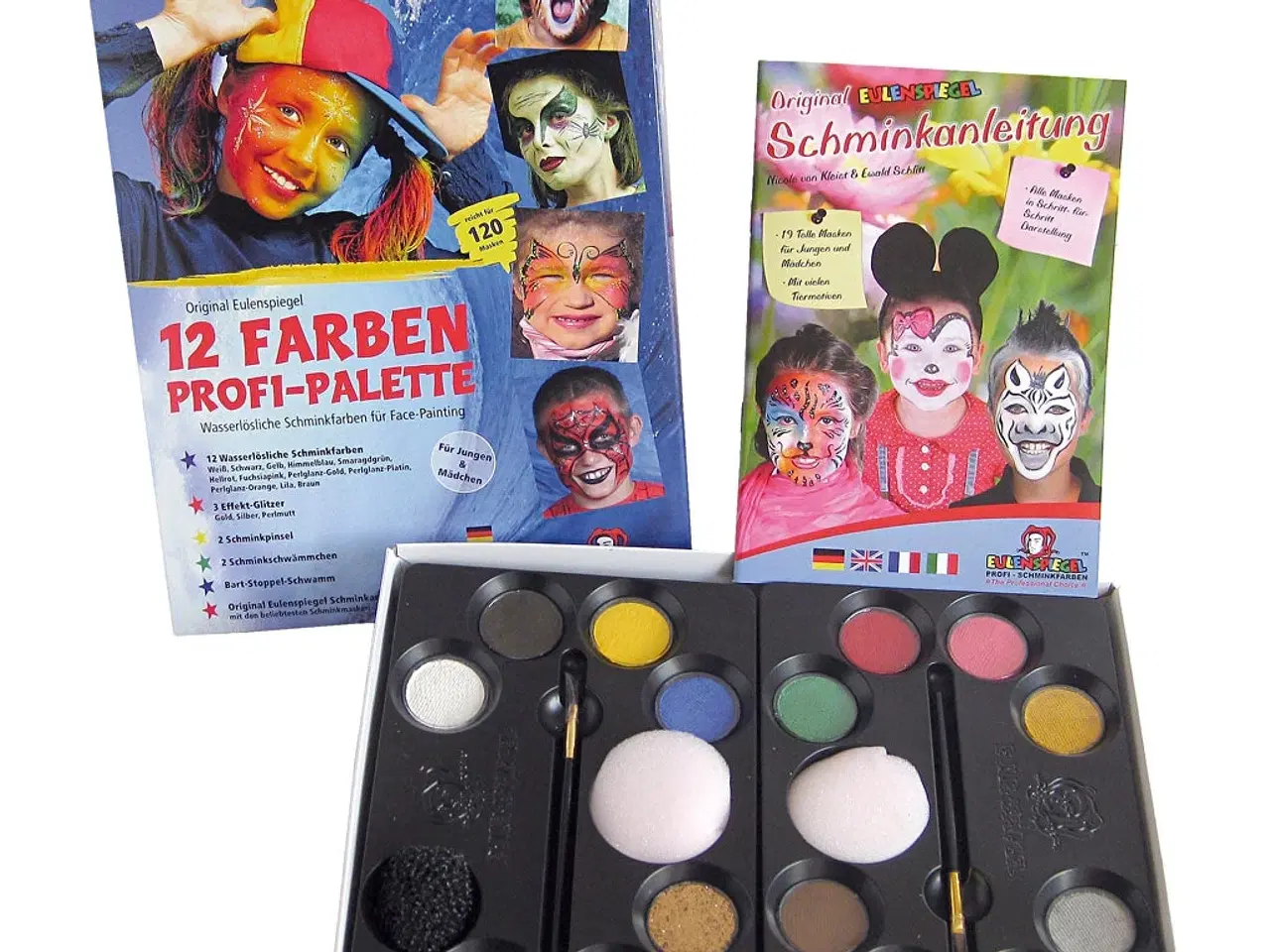 Billede 1 - Eulenspiegel Ansigtsmaling Startsæt med Vejledning