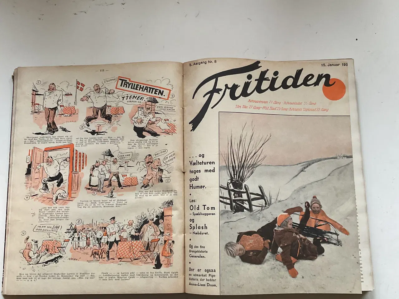 Billede 3 - Fritiden 1938 indbundet