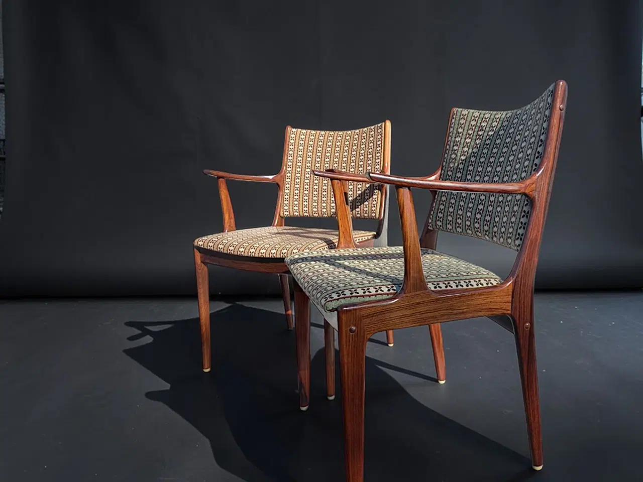 Billede 1 - Johannes Andersen armstole palisander sæt 2