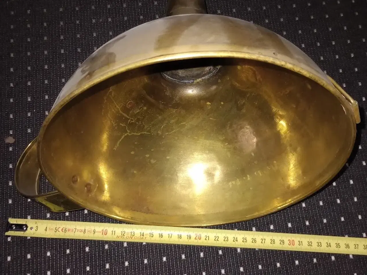 Billede 3 - Flot Stor Messing Tragt.