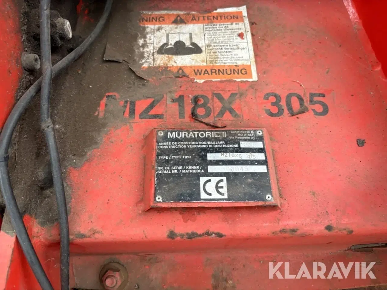 Billede 7 - Stennedlægningsfræser Muratori MZ 18X 305