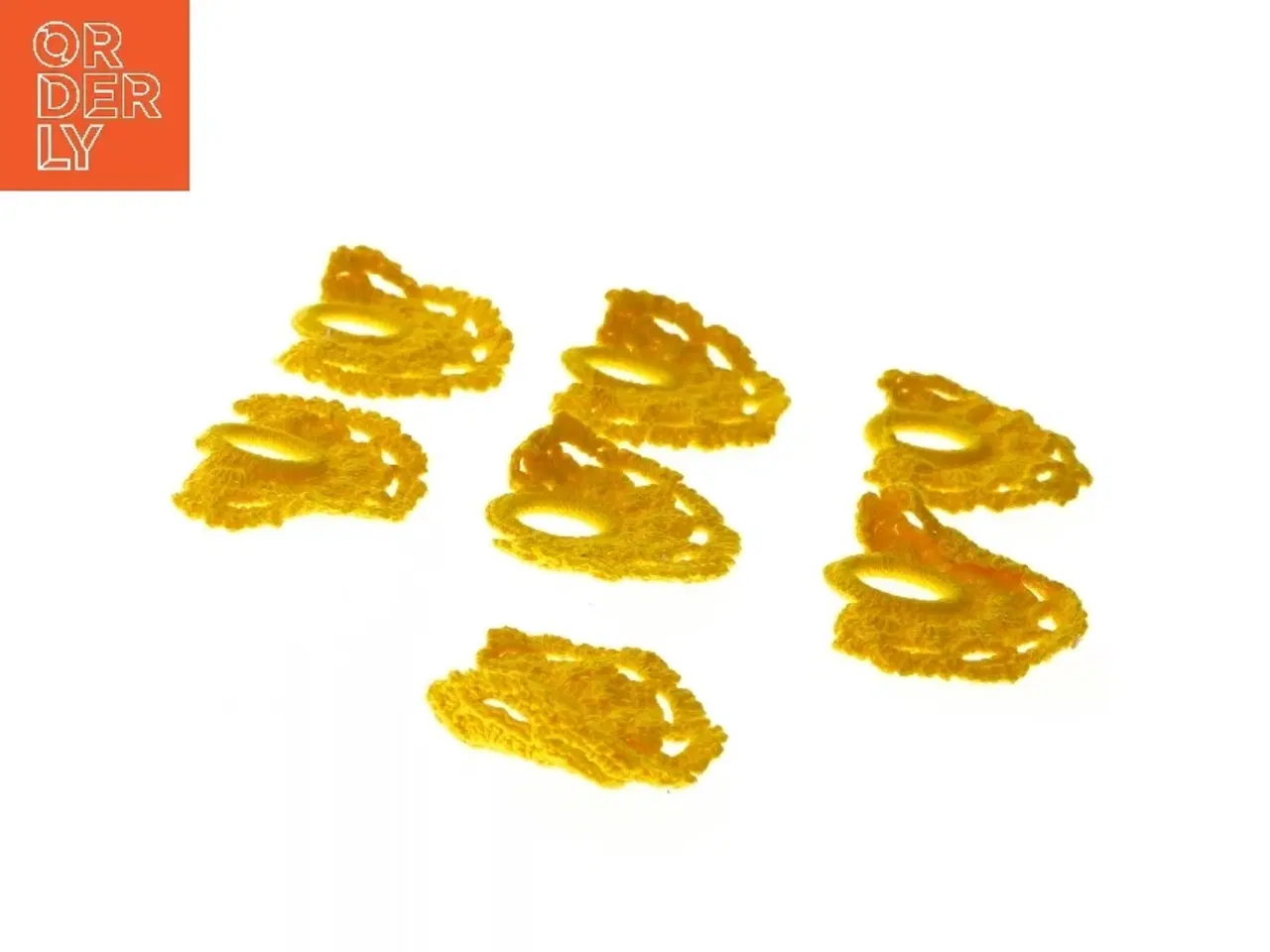 Billede 2 - 7 Gule servietringe (str. 7 stk 8,5 cm)