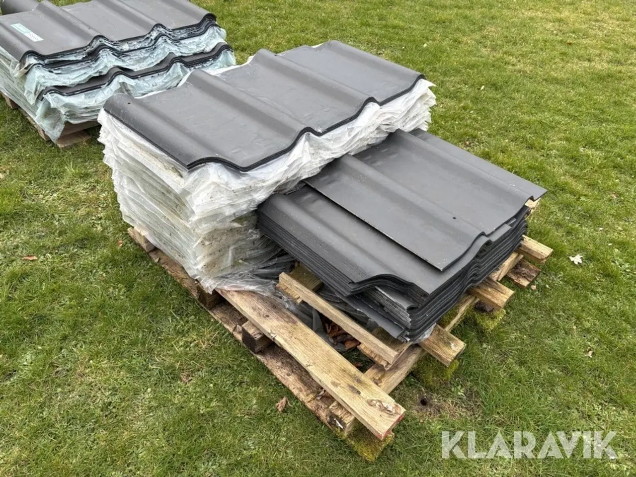 Billede 4 - Fibercement tagplader Toscana 75 nye + 6 ryg + 29 delte