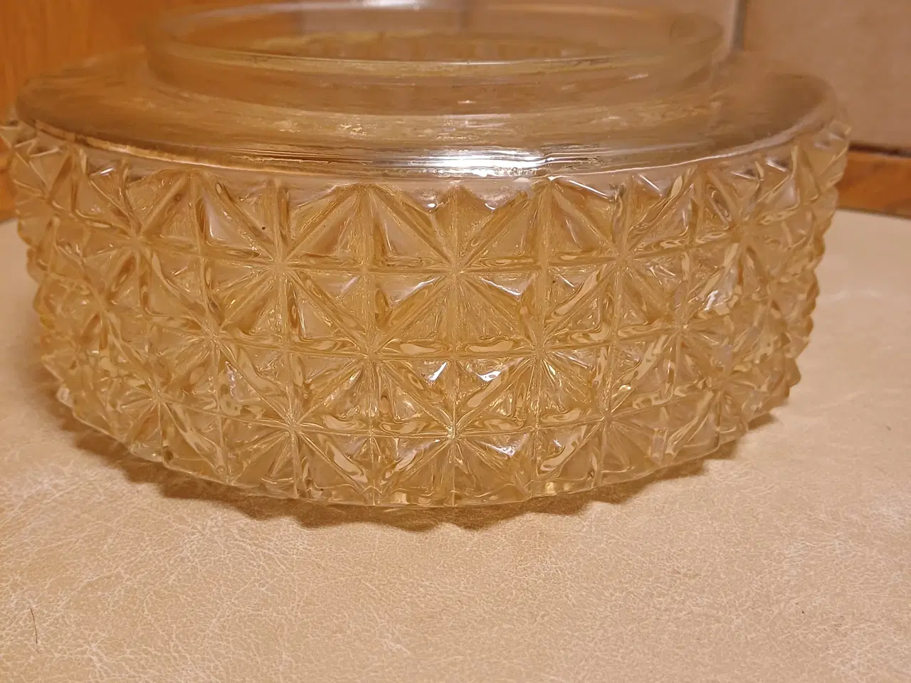 Billede 2 - Plafond vintage med mønstret glas fra 1970´erne - 