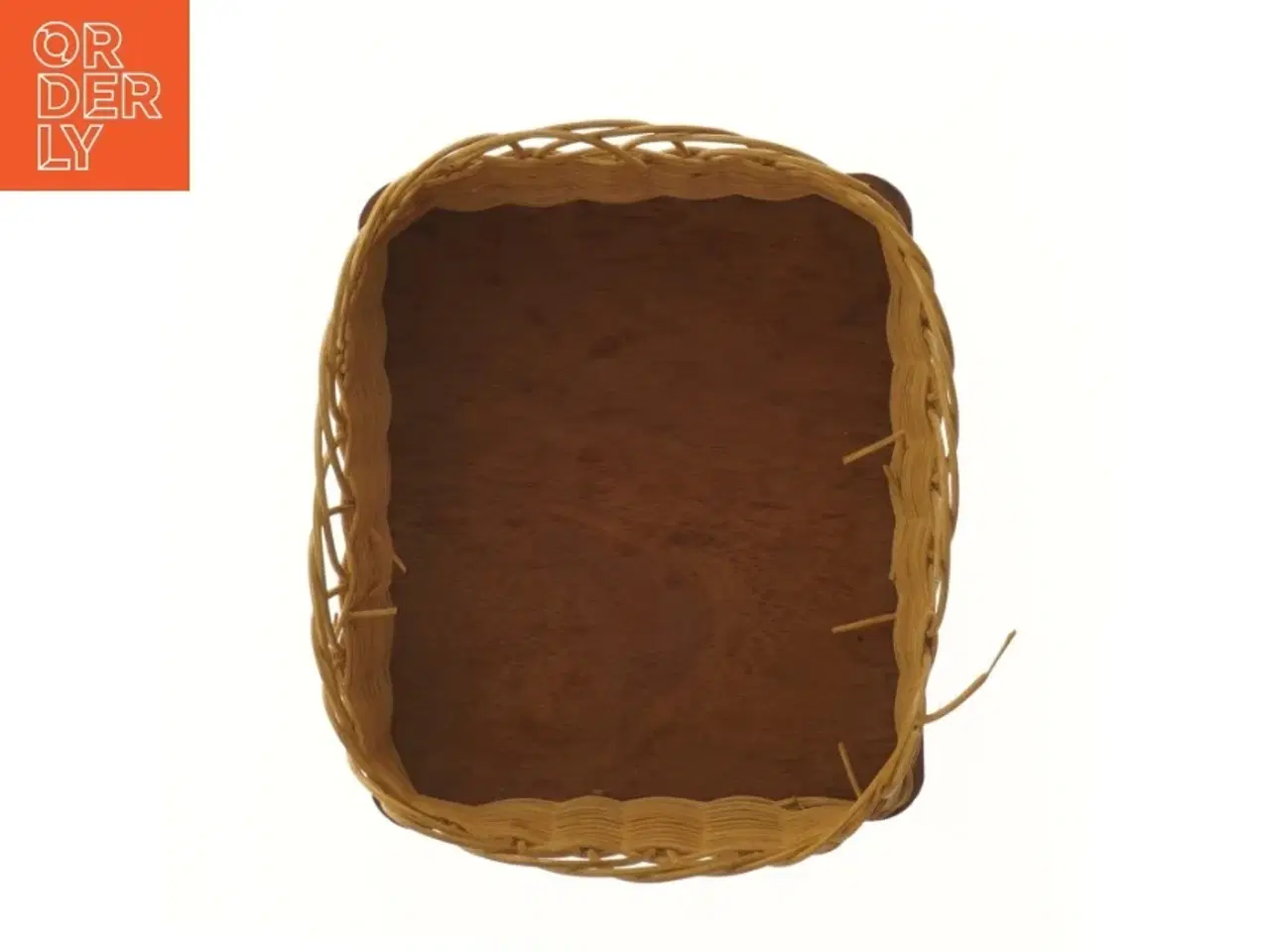 Billede 2 - Flettet trækurv (str. 8x20x17 cm)