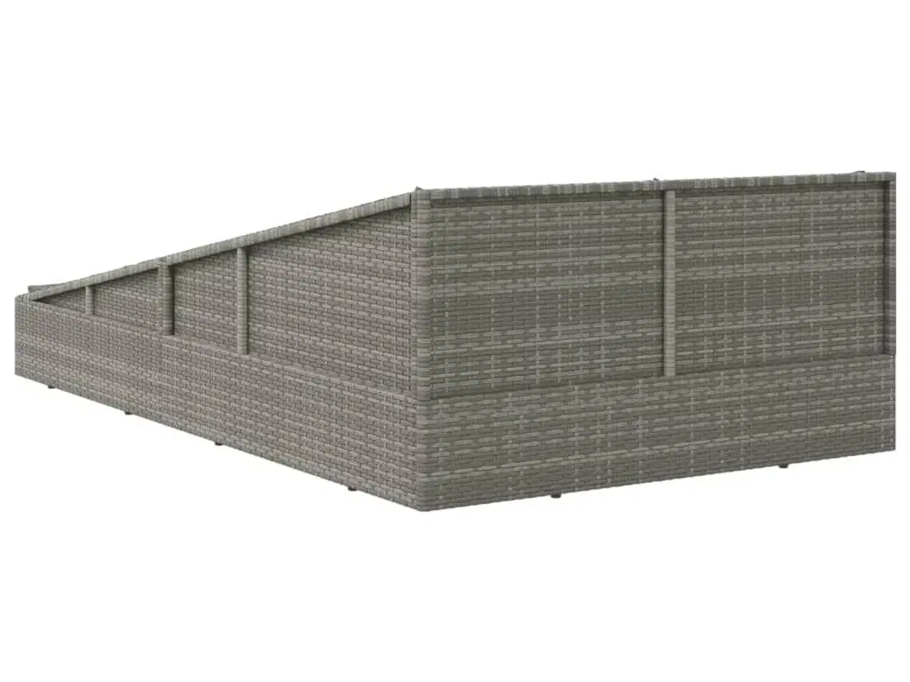 Billede 5 - Solseng 110x200 cm polyrattan grå