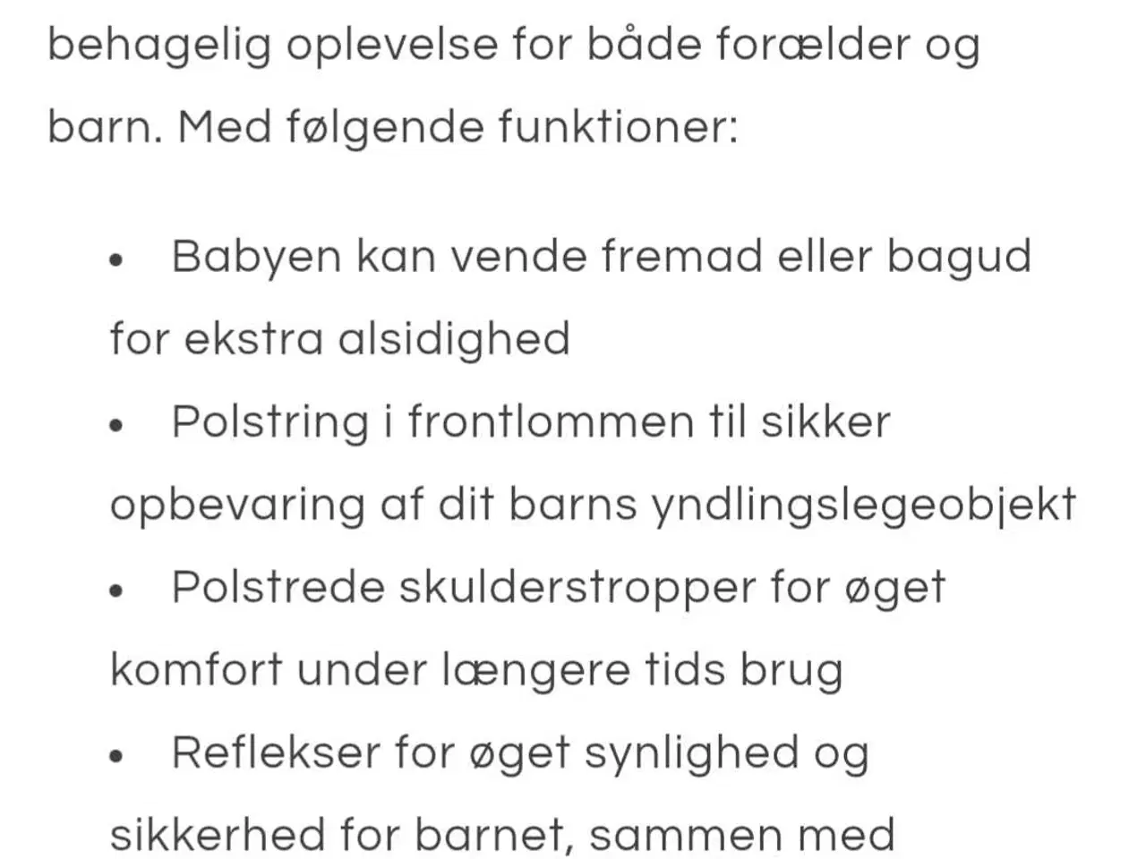 Billede 2 - Bæresele Asalvo