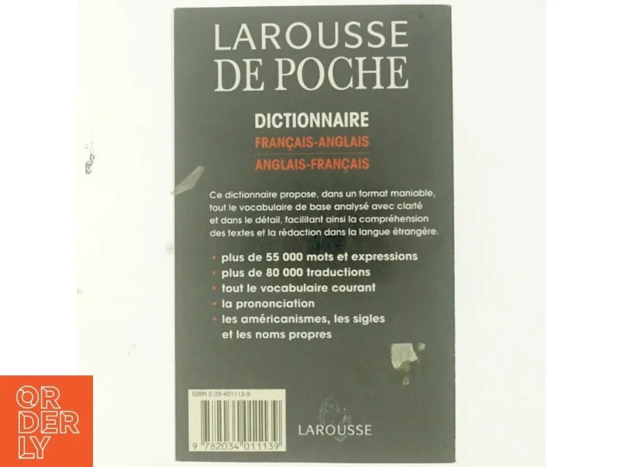 Billede 3 - Larousse Pocket French-English, English-French Dictionary af Larousse (Firm) (Bog)