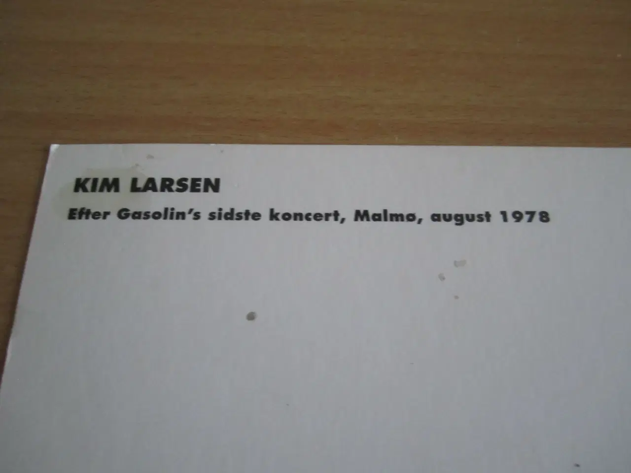 Billede 2 - Sjældent KIM LARSEN. Postkort.