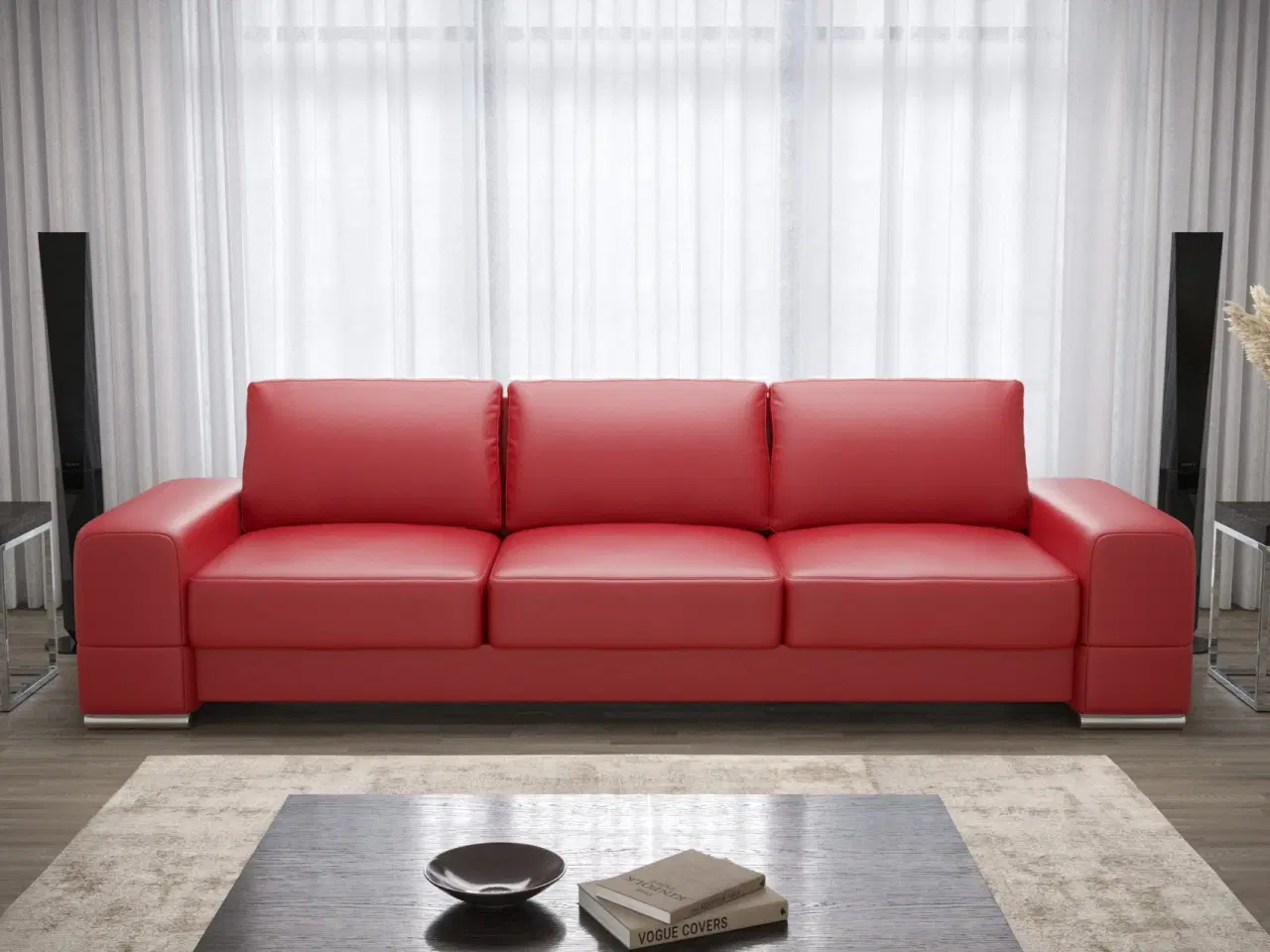 Billede 2 - ZARA ÆGTE LÆDER 3-PERS. SOFA  270 CM