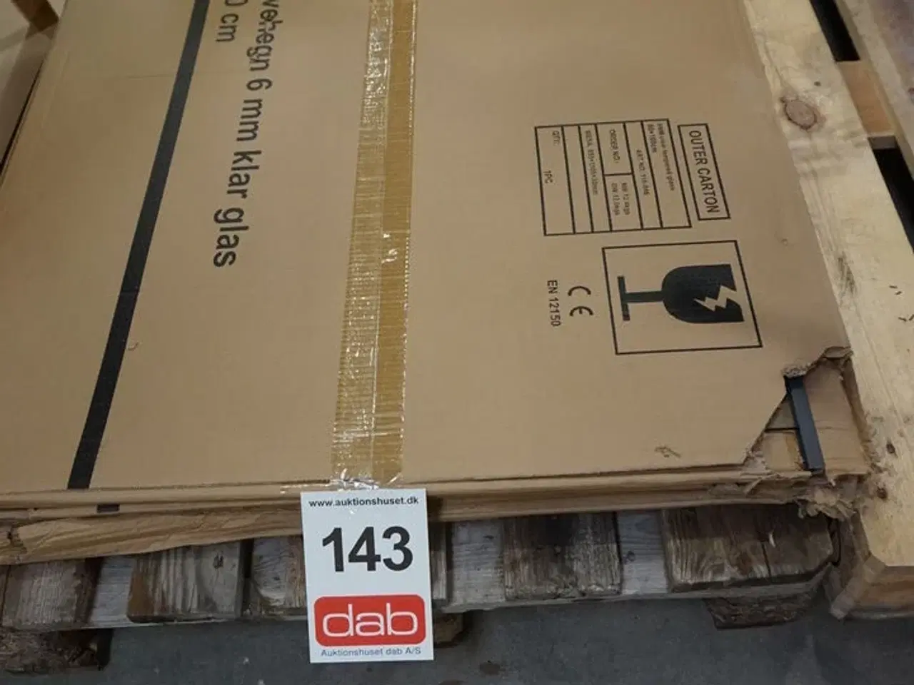 Billede 3 - 4 stk Nordic glashegn med aluskinne - klar 80x100 cm