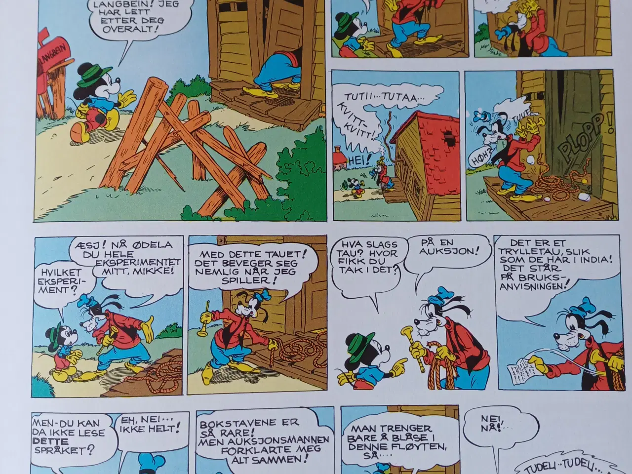 Billede 3 - Vi, Mikke og Langbein Tegneseriebog på norsk