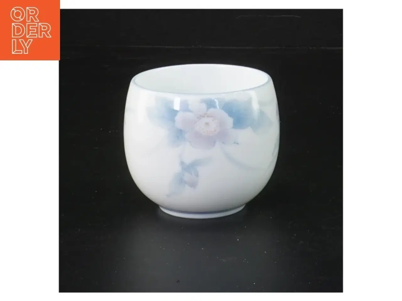 Billede 1 - Keramisk skål med blomster (str. Ø 7 cm)