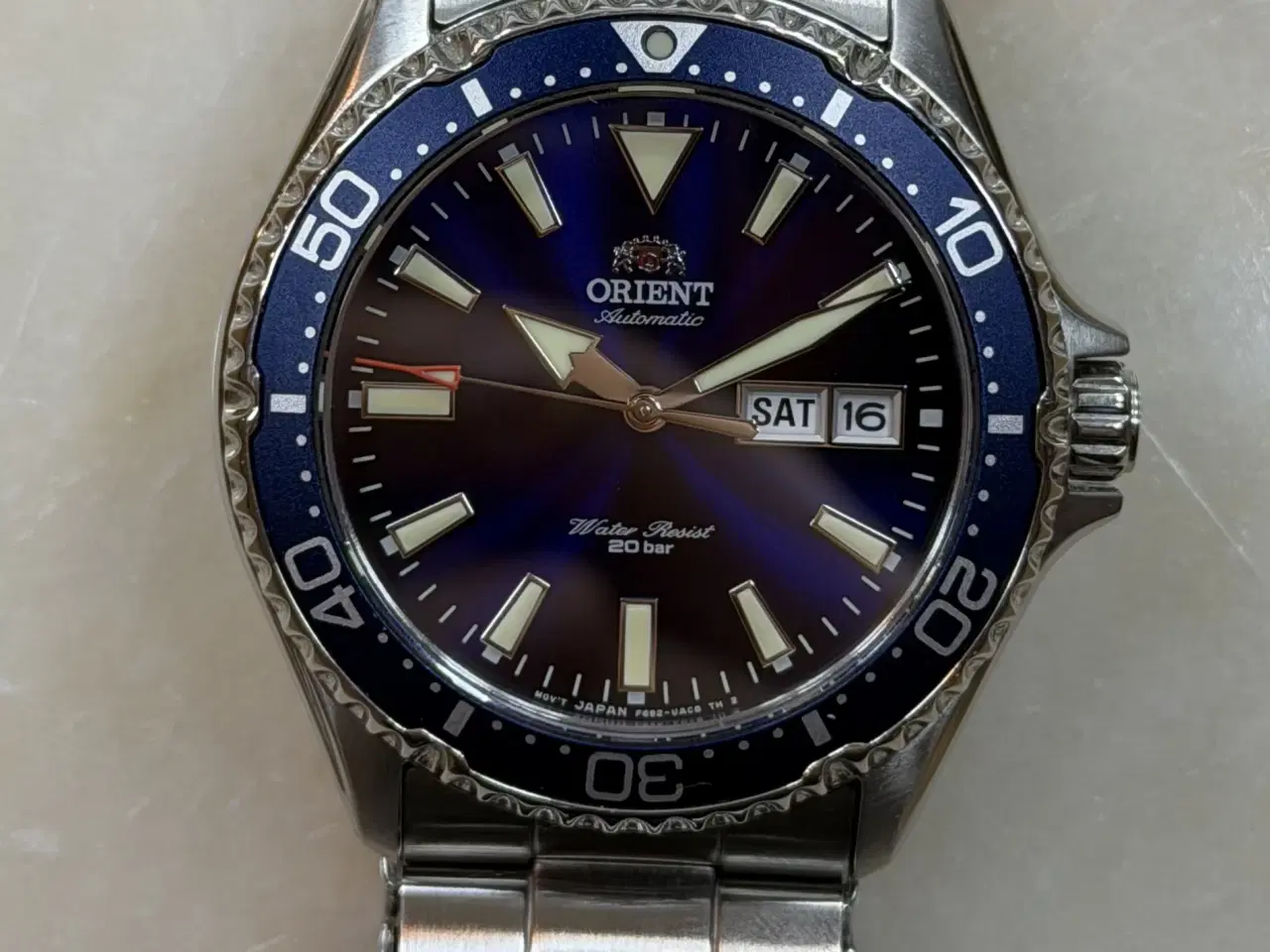 Billede 2 - Orient Kamasu automatic dykkerur med blå skive