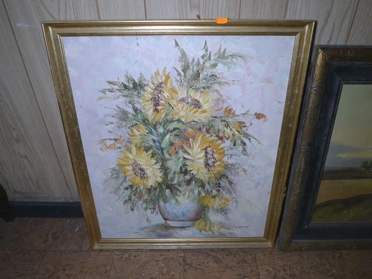 Billede 9 - 14 stk. malerier i rammer ass. str.