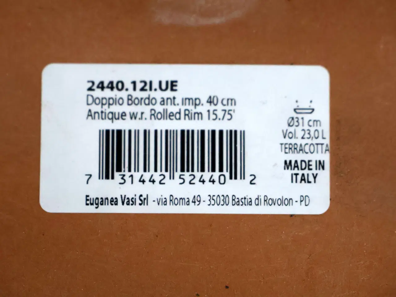 Billede 6 - 6 Stk Italienske Krukker Doppio Bordo m/underskåle