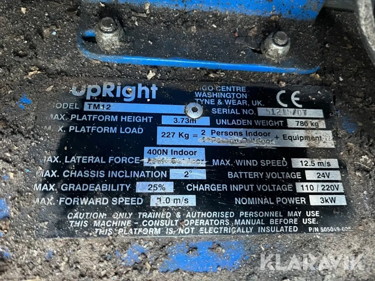Billede 7 - Søjlelift Upright TM12