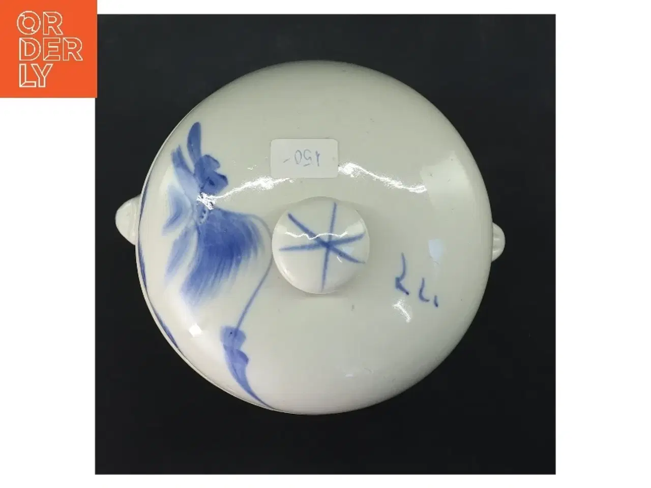 Billede 3 - Orientalsk Fajance krukke med låg (str. 21 cm)