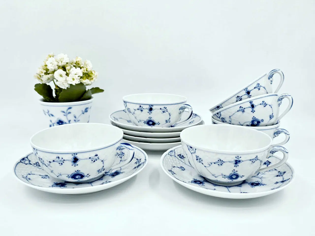 Billede 1 - Blåmalet tekop B&G Musselmalet Porcelæn