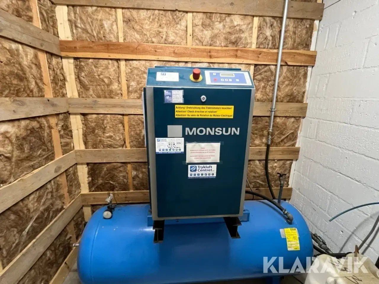 Billede 2 - Compressor med tørreanlæg MONSUN 500 liters tank