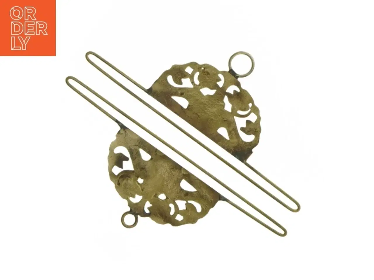 Billede 3 - Antik messingbeslag (str. 20 cm)