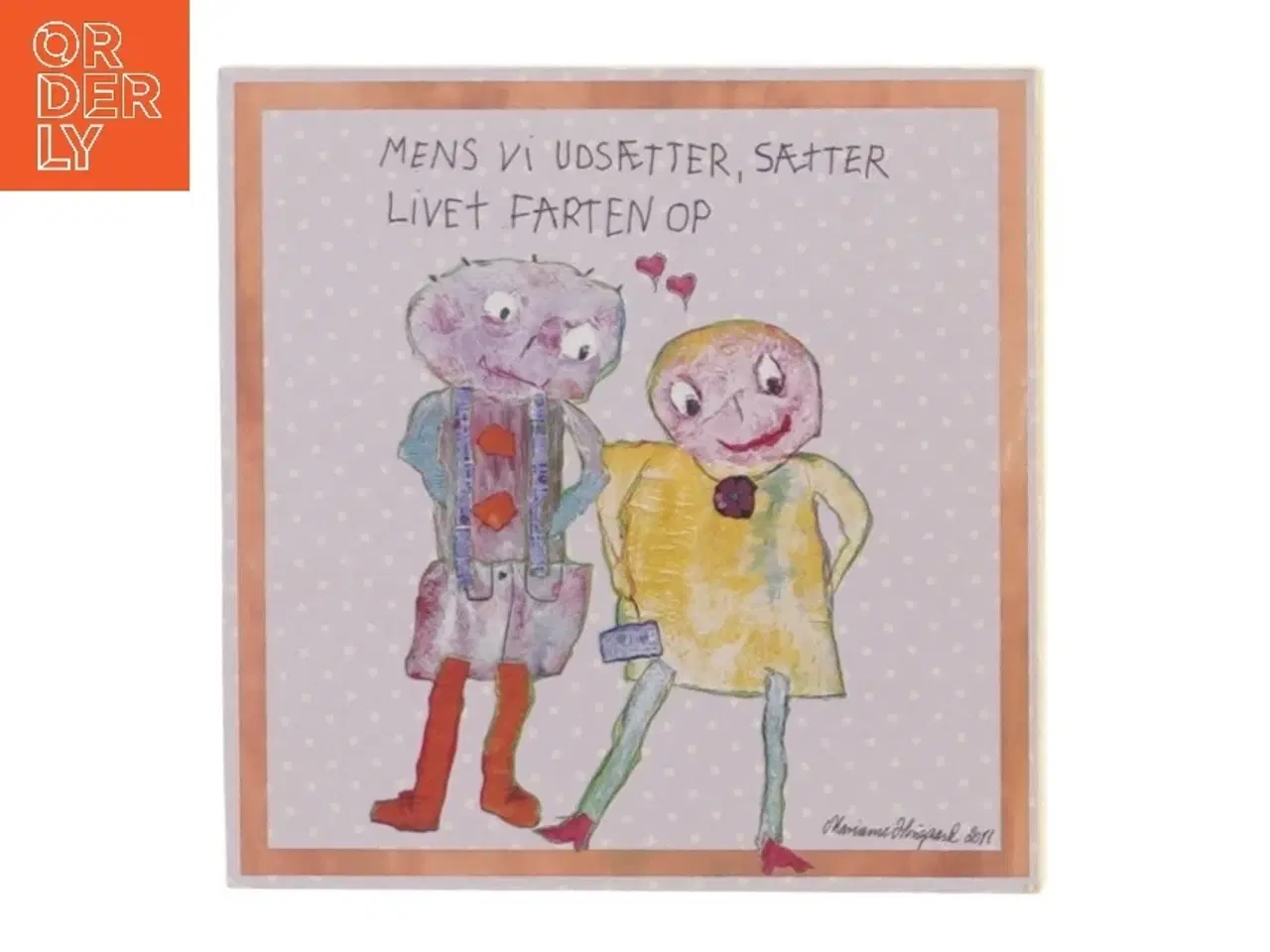 Billede 1 - Kvadratisk billede med illustration (str. 14x14 cm)