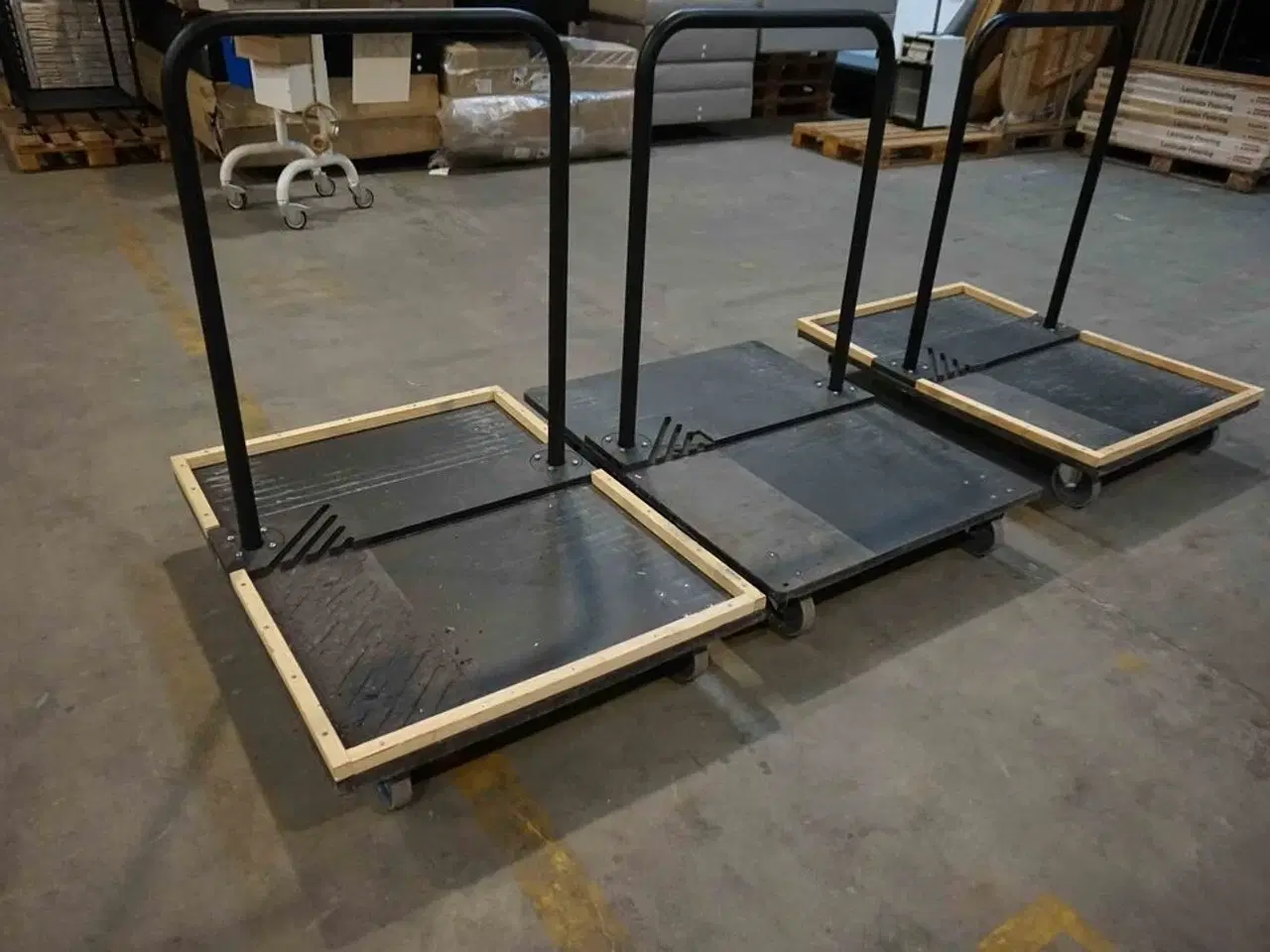 Billede 3 - 3 stk Trolleys med drejbarehjul og aftagelig bar (MOMSFRI)