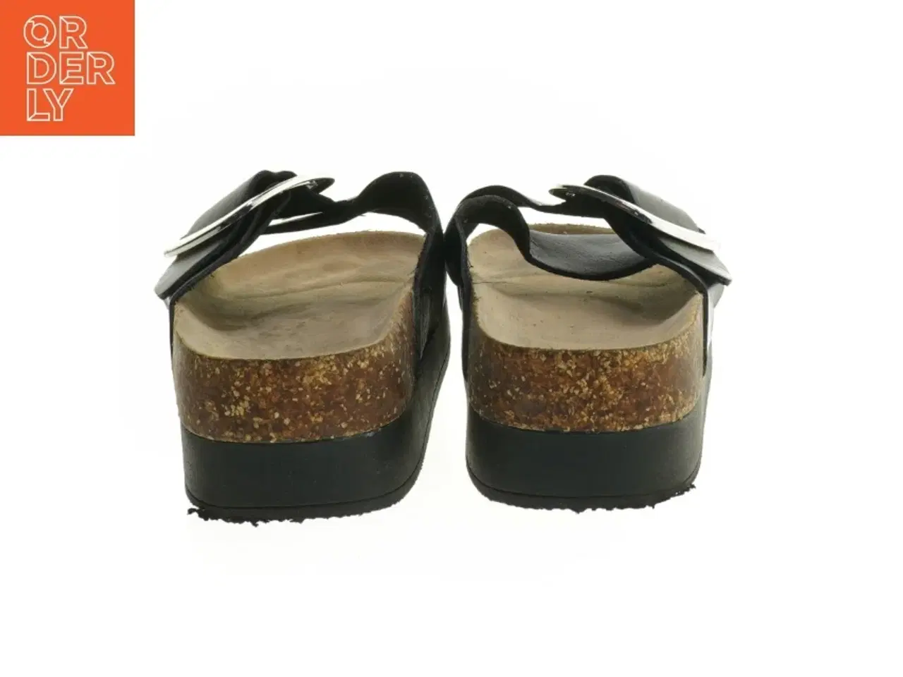 Billede 2 - Sort damesandal med korksål fra Catwalk (str. 41 )