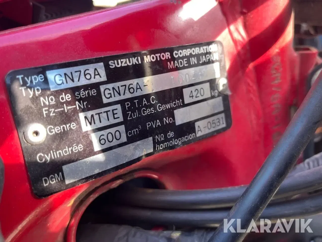 Billede 5 - Motorcykel Suzuki RF600 R
