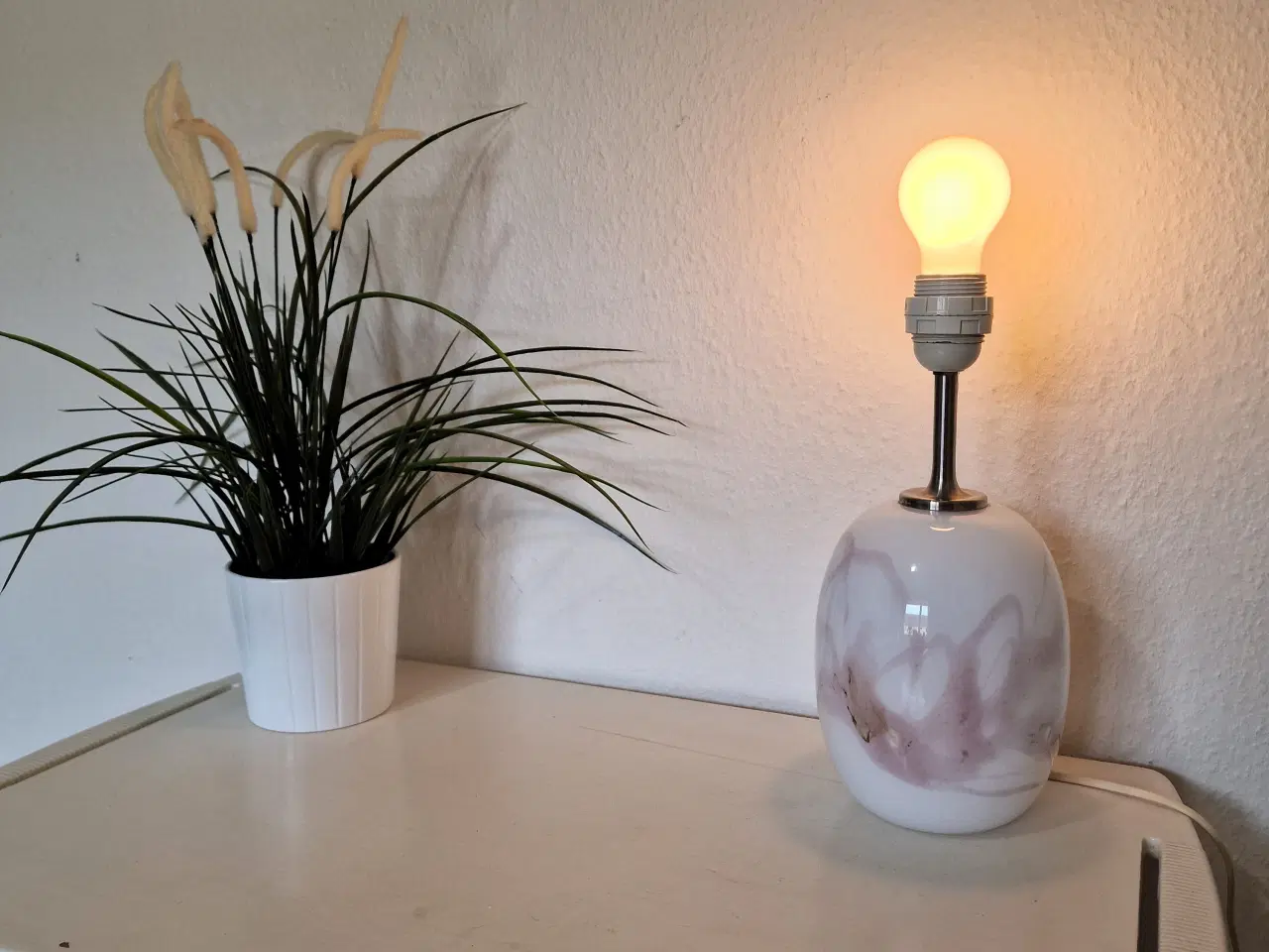 Billede 6 - Holmegaard Art Glas Bordlampe.