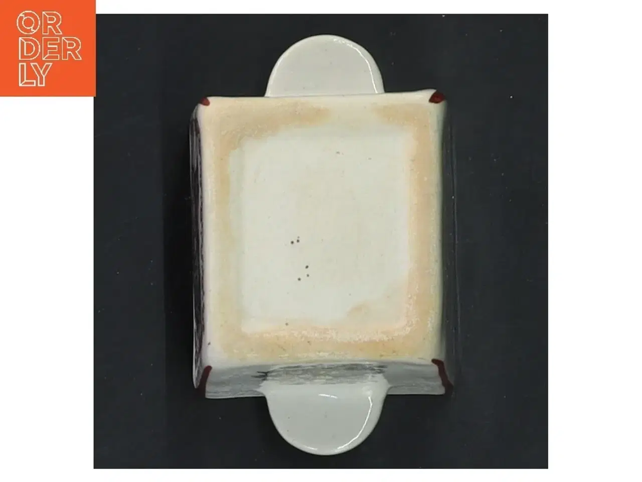 Billede 3 - Keramisk krukke med dekoration (str. 6,5x5x4 cm)
