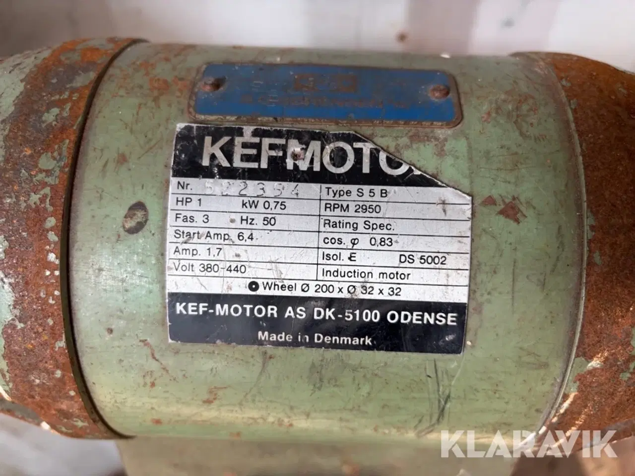 Billede 12 - Slibemaskine KEF Motor S5B dobbelt