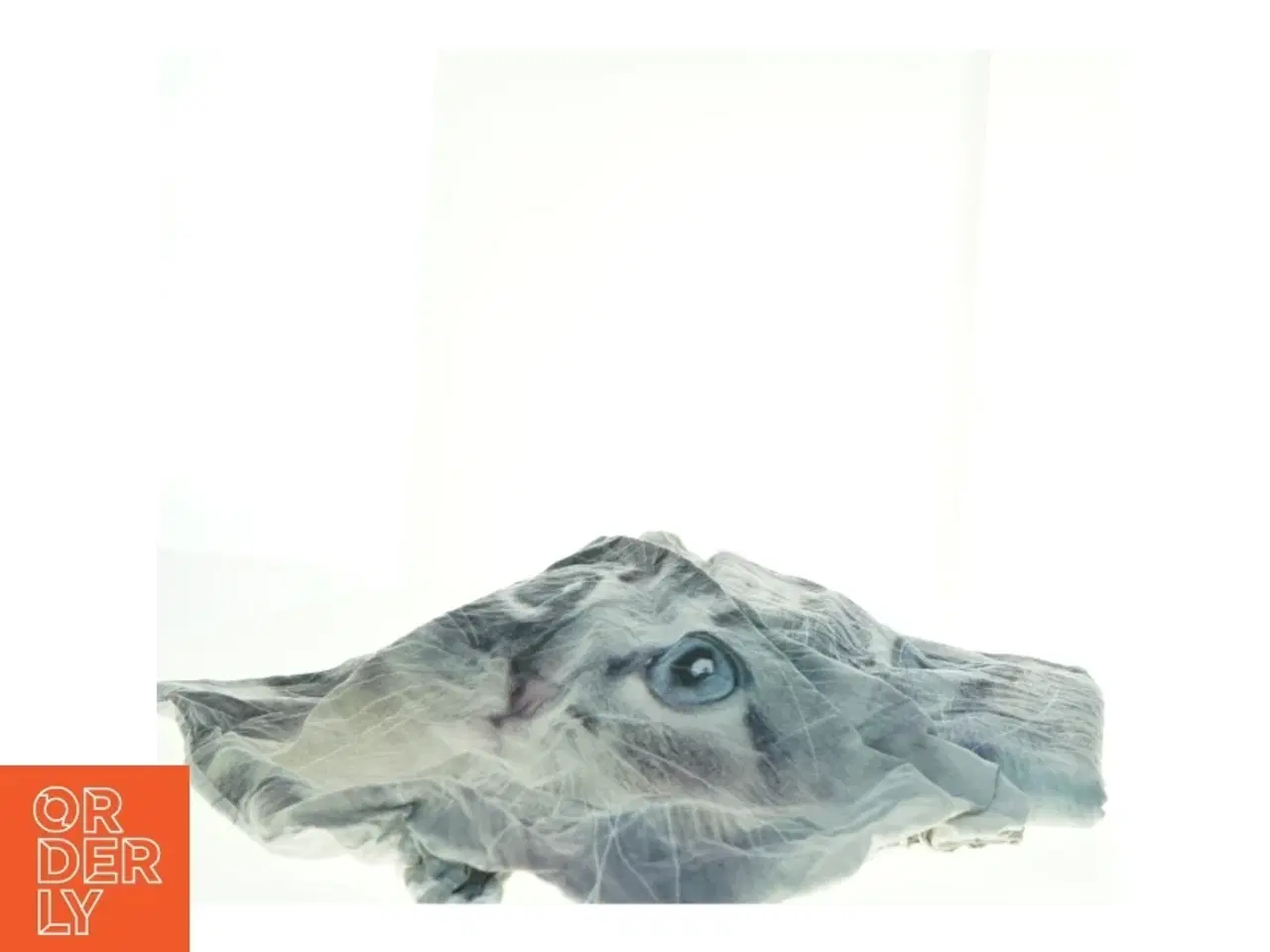 Billede 4 - Sengesæt med katteprint (str. 130 x 176 cm og 55 x 51 cm)