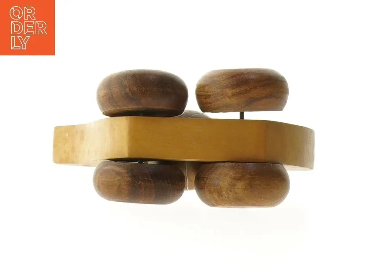 Billede 3 - Træ legetøjsfugl med hjul (str. 13x15x7 cm)