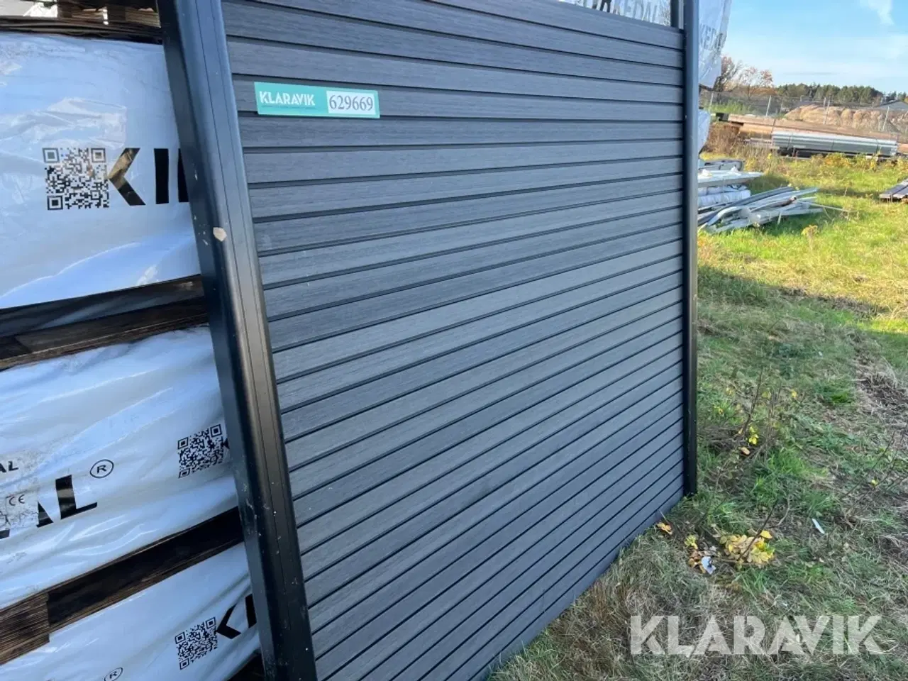 Billede 5 - Komposit hegn Kirkedal Grå/sort 10 fag