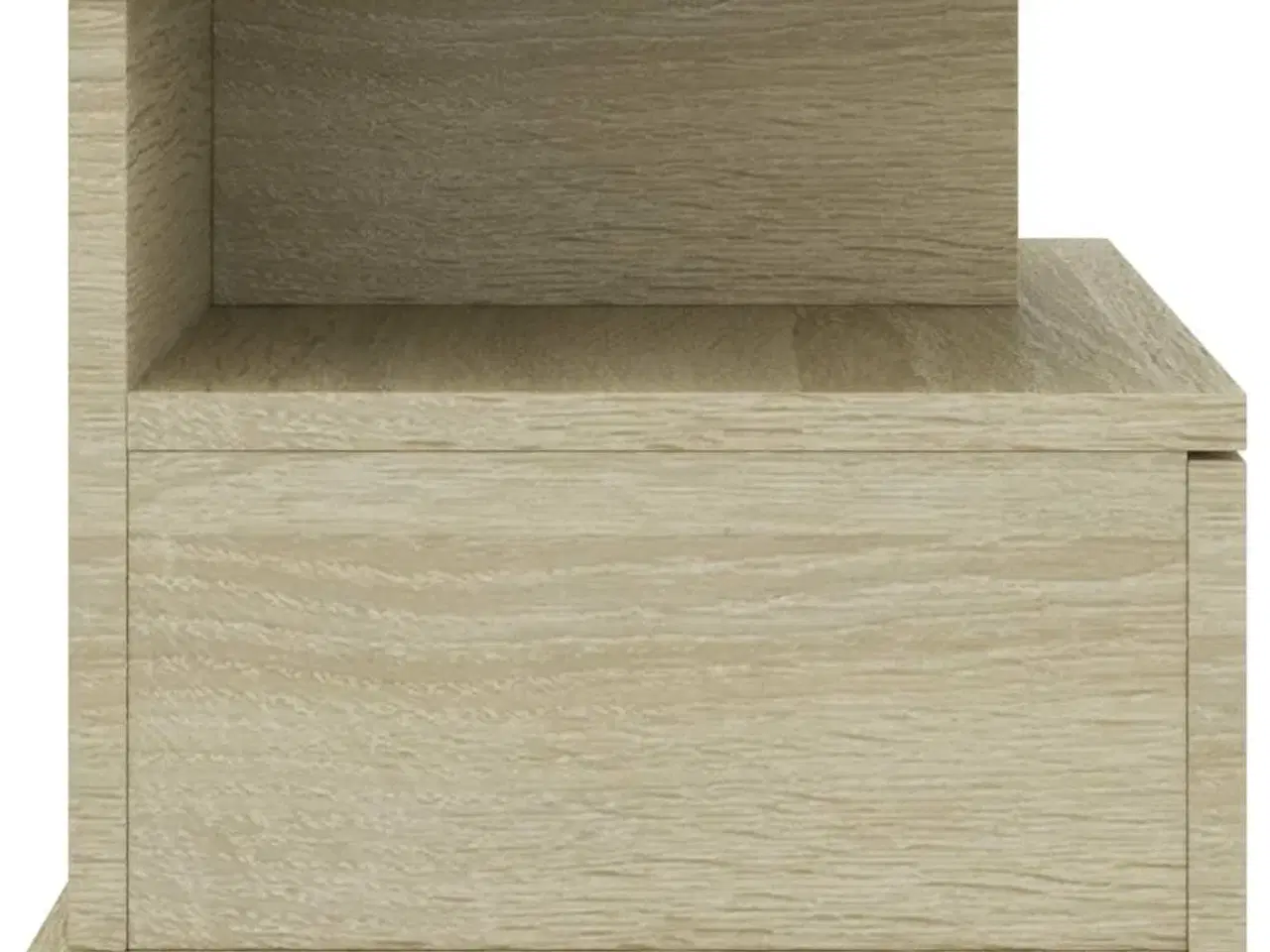 Billede 5 - Svævende natborde 2 stk. 40 x 31 x 27 cm konstrueret træ sonoma