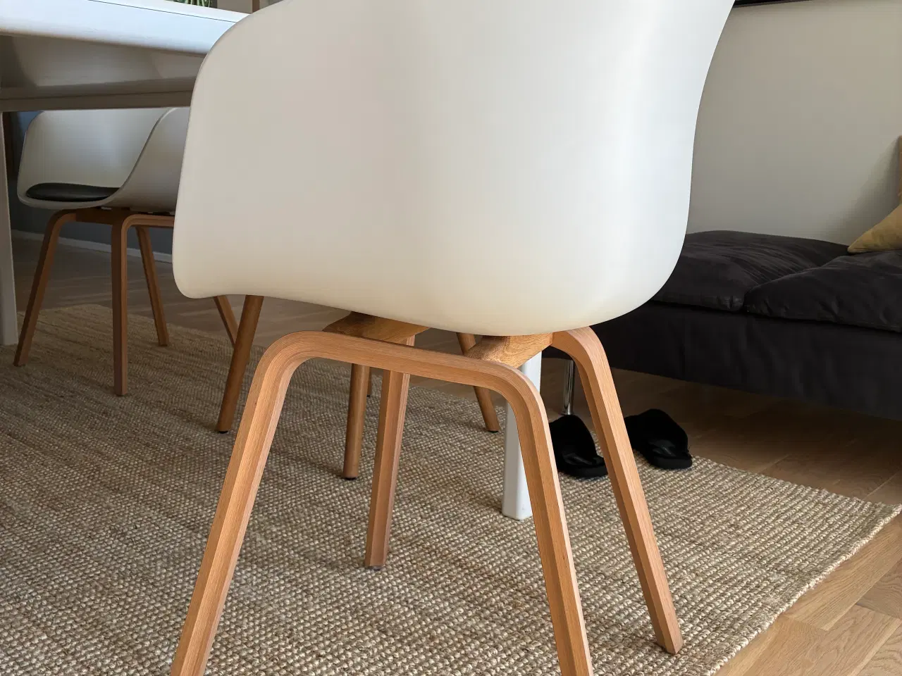 Billede 2 - 4 stk Hay stole med læderhynde