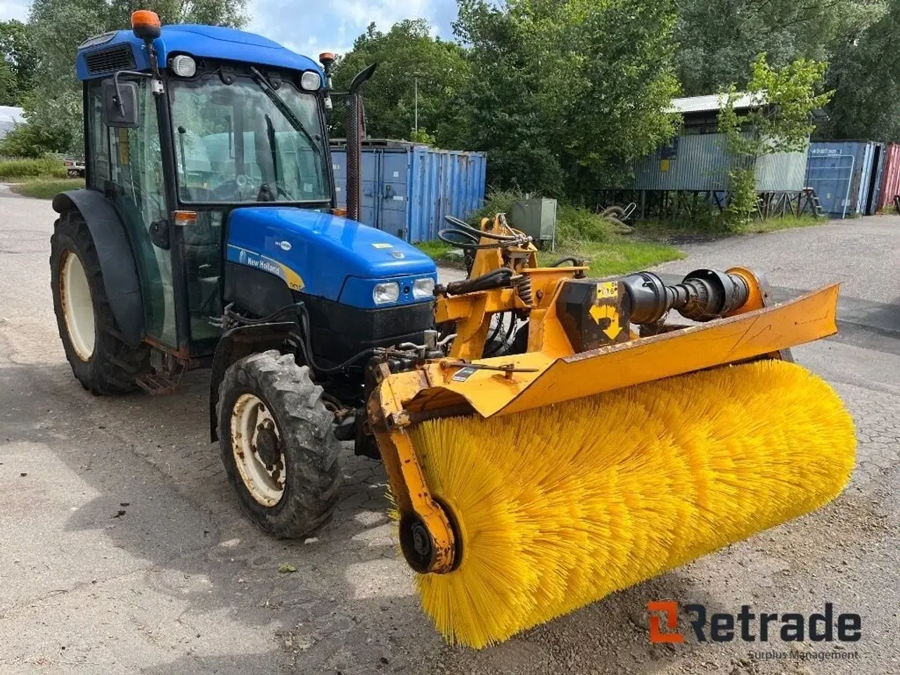 Billede 2 - New Holland TN75FA  med mekanisk FM kost