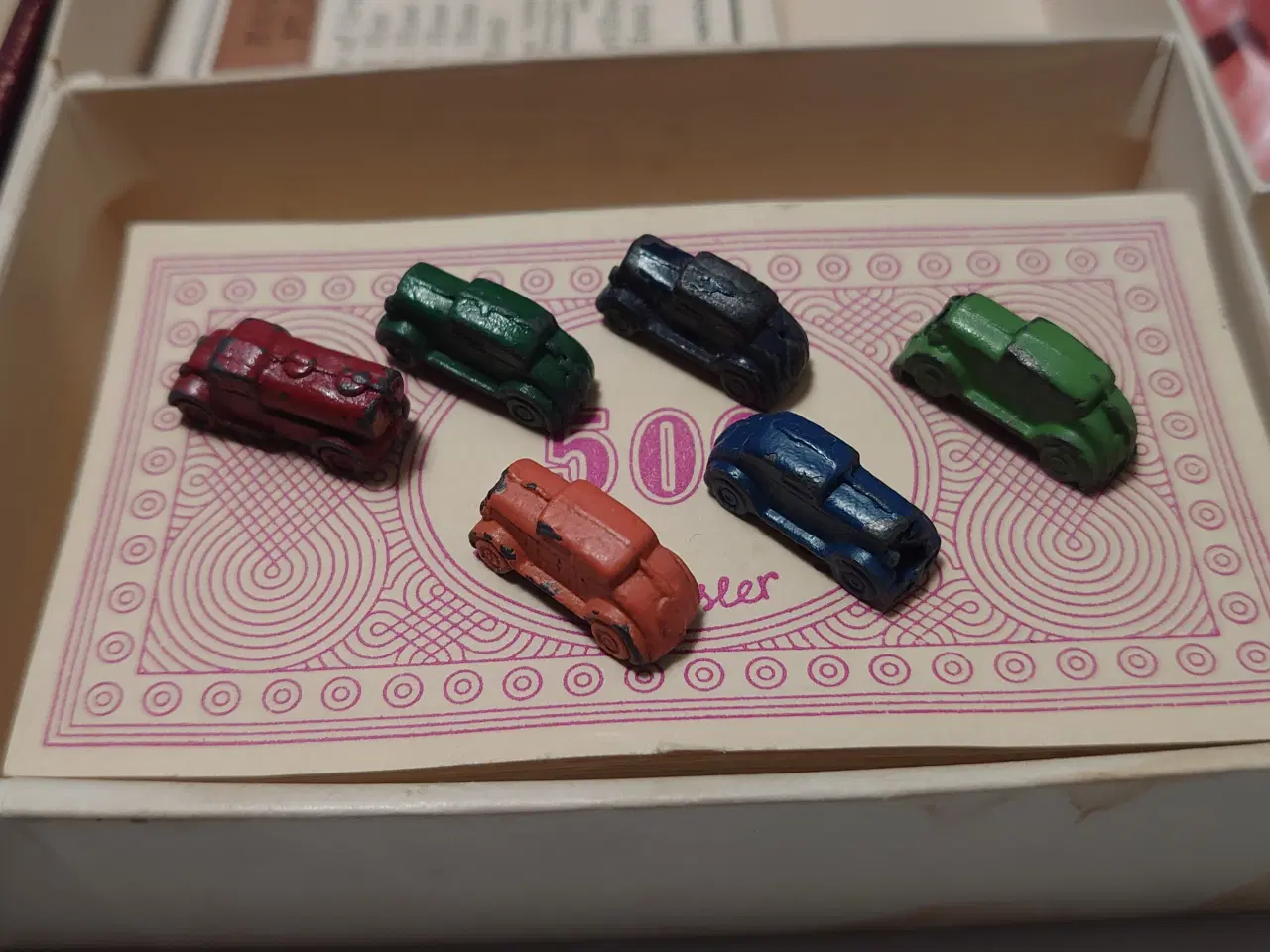 Billede 4 - Gammelt Matadorspil fra før 1948 med metalbiler