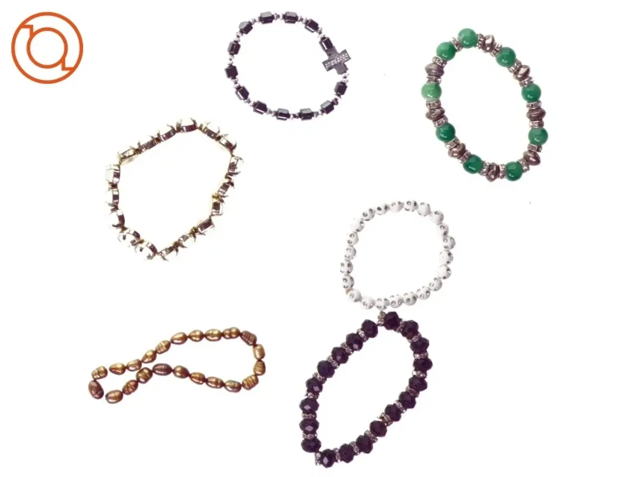 Billede 1 - 6 stk. armbånd (str. 8 cm)