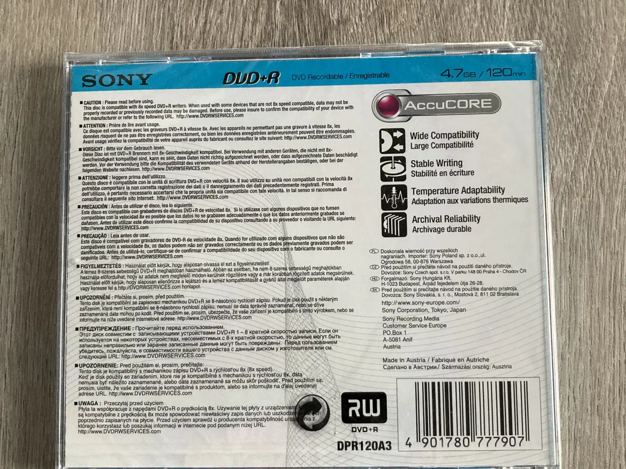 Billede 2 - Sony DVD+R 4,7 GB/120 min.