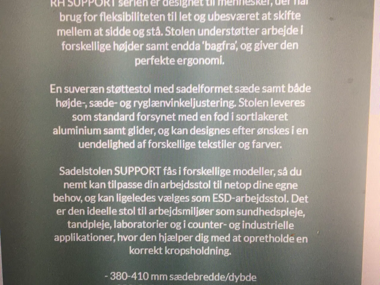 Billede 4 - Ergonomisk stol. Sadel stol