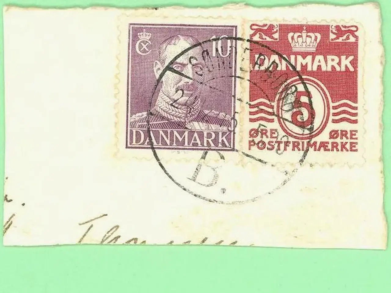 Billede 1 - Bureaustempel Sønderborg B. 1945